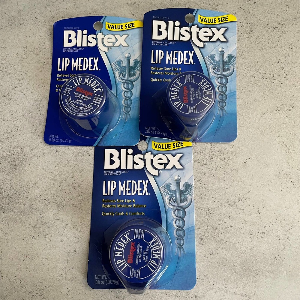 Blistex Lip Medex, .38 oz - Set of 3